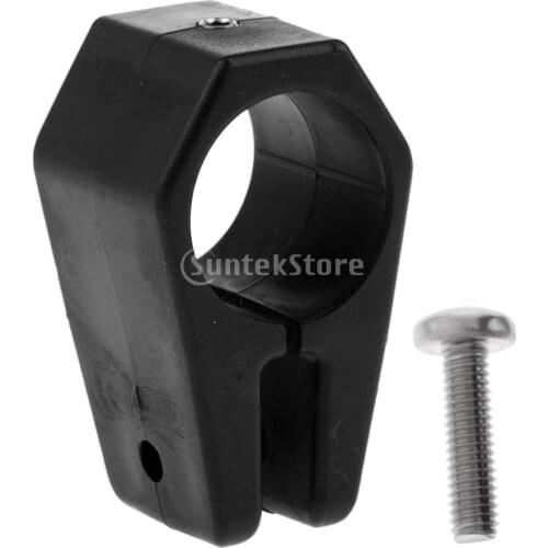 Heavy Duty 1" 25mm Boat Bimini Top Jaw Slide Black Nylon Round Tubing Hardware with Stainless Steel Bolt