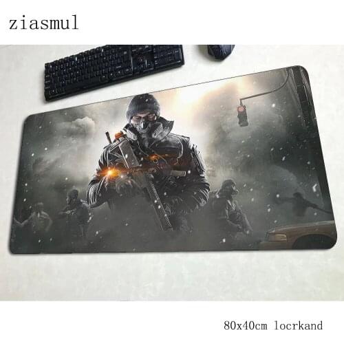Tom clancys the division mouse pad 800x400x3mm mats Computer mouse mat gaming accessories anime mousepad keyboard games gamer