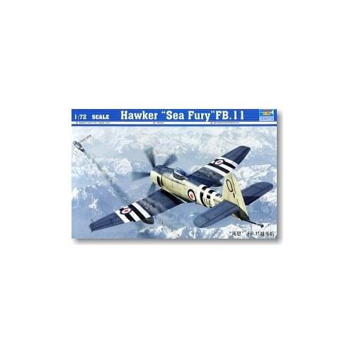 Trumpeter 1/72 scale model 01631 sea fury FB MK.11 carrier-based fighter