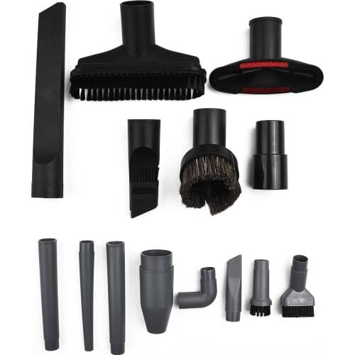 15pcs/Set Multifunction Universal Vacuum Cleaner Accessories Suction Head Flat Nozzle Square Round Dust Cleaning Parts 32MM/35MM