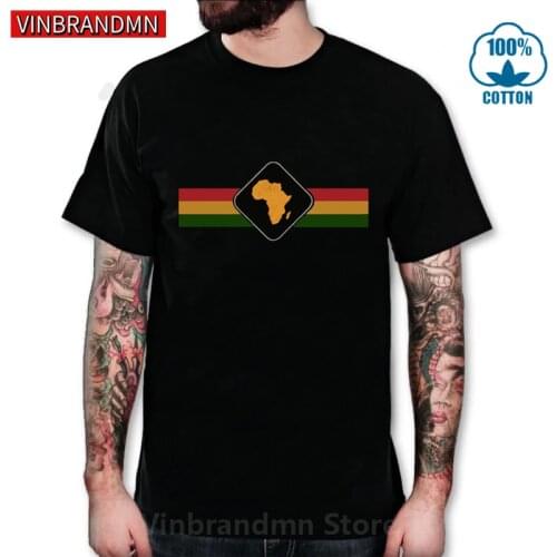 Vintage Africa Rasta Map Session T shirts Retro Rastafari T-shirt Jamaica Lion of Judah Tee shirt African Pride Tshirt Camisetas