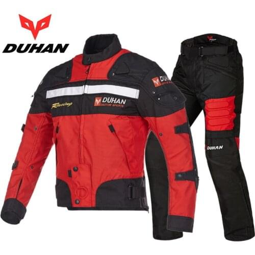 DUHAN Moto racing suits motorcycle riding jacket pants motorbike Cycling jerseys men motorcycle biker dress D-020 and DK-02