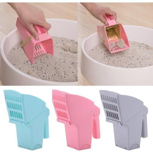 1PC Pet Cat Litter Scooper Kitten Litter Sifter Scoop System Plastic Litter Shovel Toilet Picker Cat Cleaning Supplies
