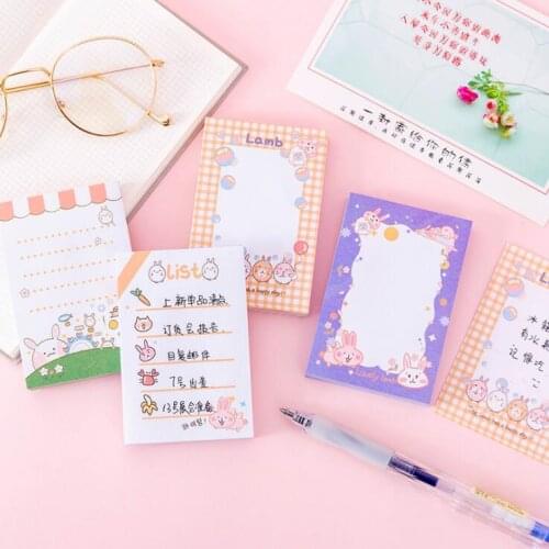 New Arrival 100 Sheets Korean Carrot Rabbit N times Sticky Notes Memo Pad Post Paper Book Kawaii To Do List School Stationery