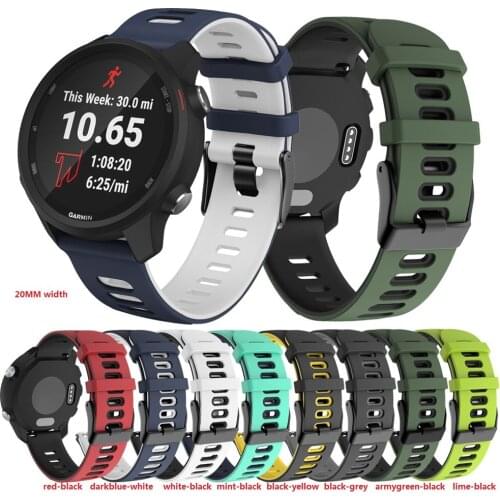 30sets. Forerunner245 F645 double color silicone band strap. new 20mm watchband