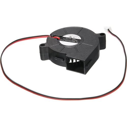 3D Printer Fan 12V DC Cooling Blower Fan 50mm Blow Radial Cooling Bearing Brushless Fan 3D Printer Cooling Turbo Fan