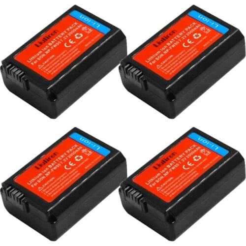 Bateria NP-FW50 NP FW50 Battery + LED USB Dual Charger for Sony Alpha a6500 a6300 a7 7R a7R a7R II a7II NEX-3 NEX-3N NEX-5