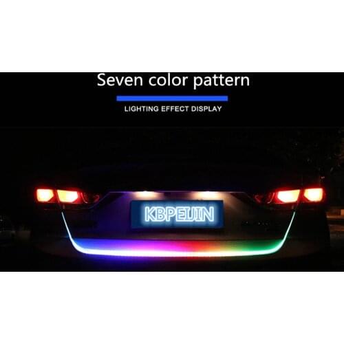 Accessories LED Dynamic Trunk Strip Lighting Rear Tail light Sticker for Renault clio megane 2 3 captur logan kadjar car styling