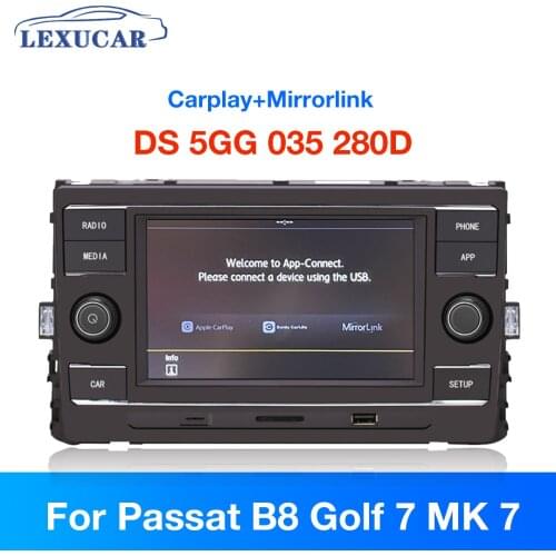 Lexucar Carplay MirrorLink 6.5'' MIB MQB DS Car Radio Multimedia Player 5GG 035 280D For VW Golf 7 MK7 Passat B8 5GG035280D