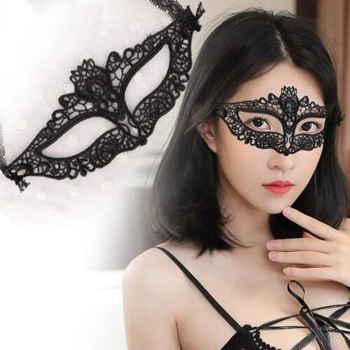 Black Women Sexy Lace Eye Mask Party Masks For girls Halloween Venetian cospaly Costumes Carnival Mask