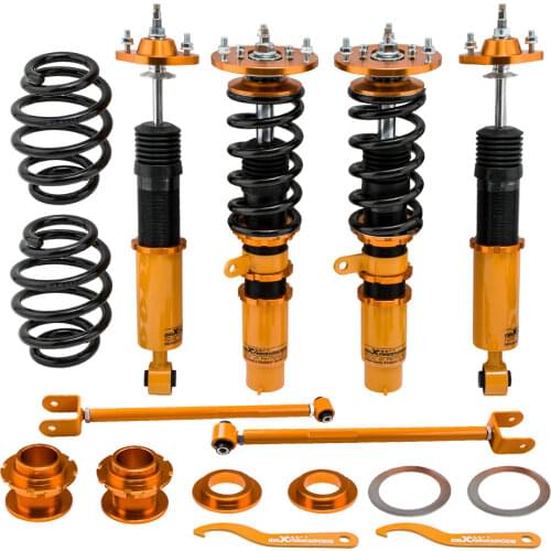 24 Ways Damper Coilovers Shock Absorber + Control arms For BMW 3 Series E46 320i 328i 330i 98-05 Spring
