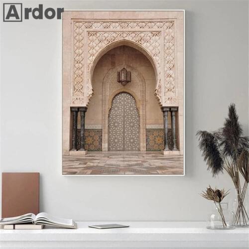 Islamic Moroccan Door Wall Art Prints Marrakech Canvas Painting Bohemian Poster And Print Modern Pictures Living Room Home Decor