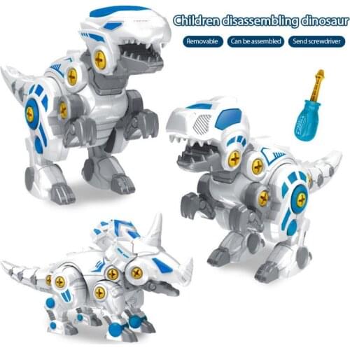 DIY Blocks Dinosaurs Building Block Models Assembly Dinosaur Set With Screw Educational Science Toys Creator Animals Dropship