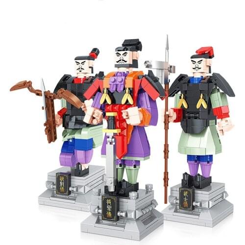 Military Series Chinese Style Ancient Century Soldier Archer Samurai MOC Building Blocks Bricks Toys Gifts