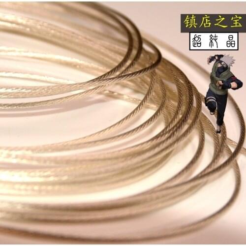 Litz thick pure silver plated 7NOCC 105core 23AWG OD:1.16mm 6meters