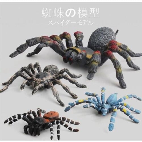 Model Simulated Spider Toys Educational Science Toy for Kids Children Mini Doll Decoration Collection Figurine Toys Model