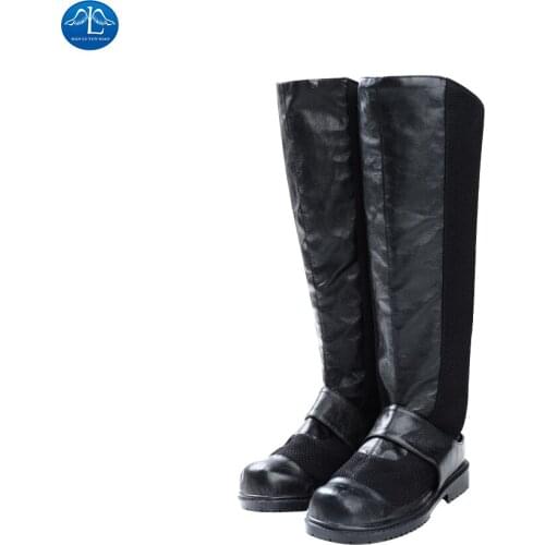 Bat Cospaly Boots Men Bruce Wayne Faux Leather Shoes Black High Tube Zipper Halloween Footwear Any Size