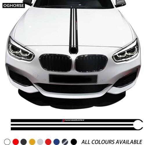 Car Hood Sticker M Performance Engine Cover Bonnet Decal For BMW 1 Series F20 F21