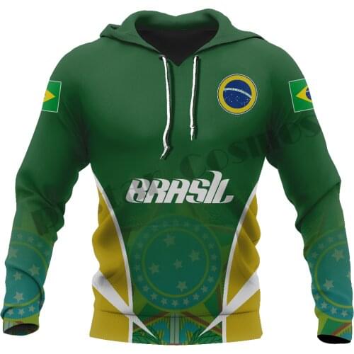 PLstar Cosmos 3DPrint Newest Brasil Country Flag Art Unique Men/Women Cozy Hrajuku Casual Streetwear Hoodies/Zip/Sweatshirt -2