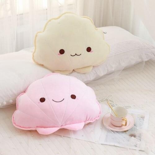 New 1PC 45*38cm Colorful Shell Plush Pillow & Stuffed Comfortable Toy Sofa Bed Decoration Kawaii Pillow Sea Theme Soft Pillow