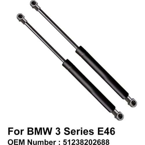 Front Hood Lift Cylinder Support Gas Spring Strut for BMW 3 Series E46 316i 318i 320i 323Ci 323i OE 51238202688 ( Pack of 2 )