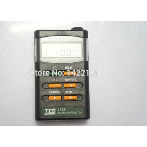 TES-1333 Solar Power Meter Digital Radiation Detector Solar Cell Energy Tester