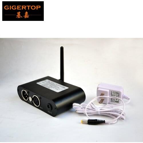 TIPTOP TP-D24 2.4G Wireless DMX Signal Controller Stage Par Light 2.4g Receiver Aluminum Box 2.4G Plastic Antenna TP-D24