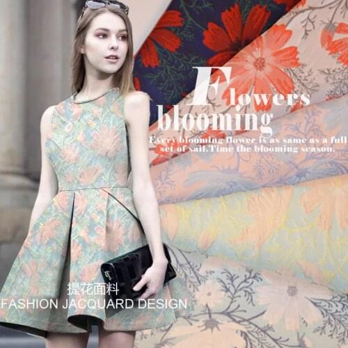 High precision jacquard brocade fabric for DIY handmade sewing dress, clothes, curtain, cushion, sofa patchwork upholstery