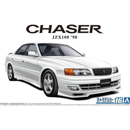 1/24 AOSHIMA plastic assembly car model toy TOYOTA JZX100 Chaser Tourer V adult collection DIY assembly model kit #05859