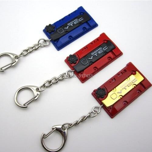 10pcs Zinc alloy S2000 F20 F20C JDM VTEC car Engine Valve Cover Keychain Keyring