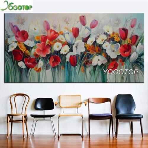 Large 5D DIY Full Square Round Drill diamond painting Poppy Flowers painting mosaic embroidery still life home decoration YY2010