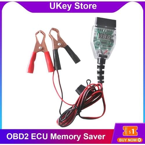 Car OBD2 Computer ECU Memory Saver Replace Car Battery Safe Cigarette Lighter OBD Connect Emergency Car Battery Detection Tool