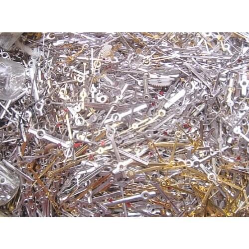 Free Shipping 100pcs/lot Mixed Watch Hands Steampunk Old Watches Needle Parts For DIY Arts