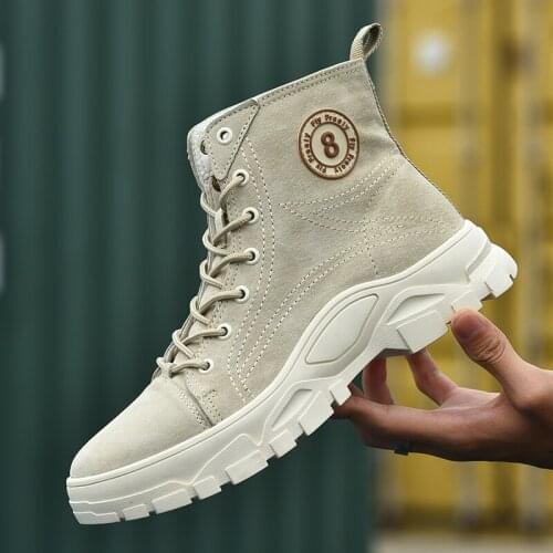 38-47 Big Size Men Outdoor Climbing Shoes Military Tactical Boots Leather Suede Shoes Man Warm Winter Boots Male Hiking Footwear