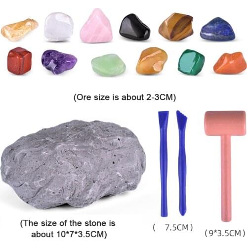 Kids DIY Excavation Mining Toy Colorful Gem Model Archaeological excavation Educational Game Toys for Children Xmas Gift