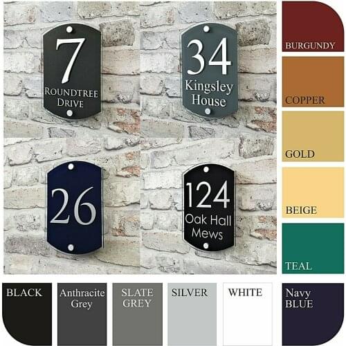 DIY House Number Modern House Address sign House number door number plates contemporary property name plates Door sign