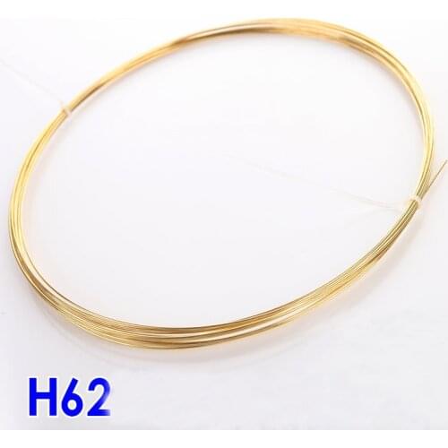 H62 Golden Brass Wire Rod Conductive Copper Line Industry Experiment DIY Wires Material 0.3 0.5 0.8 1 2 3 4 5mm Length 1Meter