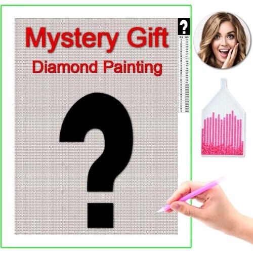 DIAPAI Mystery Diamond Painting Photo Custom 5D DIY Mysterious Picture Rhinestones Diamond Embroidery Cross Stitch Unknown Gift
