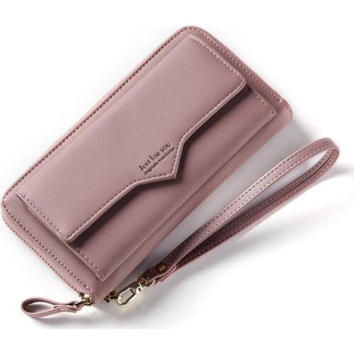 2019 Leather Women Wallet Brand Long Design Purses Ladies High Capacity Phone Coin Card Holders Wallet Clutch Purses Carteras