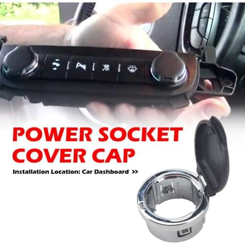 Power Outlet Cover Receptacle Cap Unique Parts Portable Car + Retainer 20983936 Ornaments for Chevy SILVERADO 1500