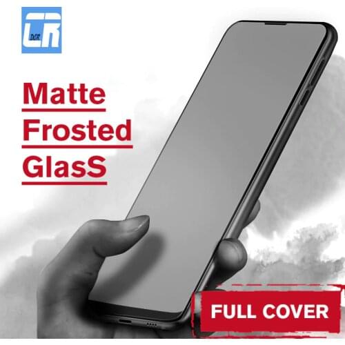 No Fingerprint Matte Frosted Tempered Glass for Xiaomi Redmi Note 10 9 6 7 8 Pro 4X F1 M3 F3 Poco X3 Nfc Screen Protector