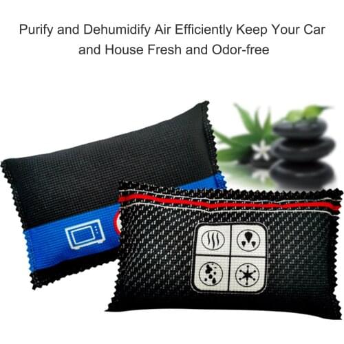 Air Purifying Bag Odor Eliminator Changing Indication Activated Bamboo Charcoal Remove Harmful Gases for House Car Furniture