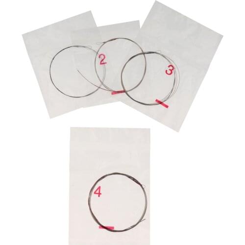 Tooyful Durable Alloy Chinese Lute Pipas String Set DIY Pipa Replacement Part Musical Instrument Accessory