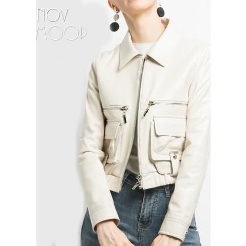 Novmoop Women's White Jackets