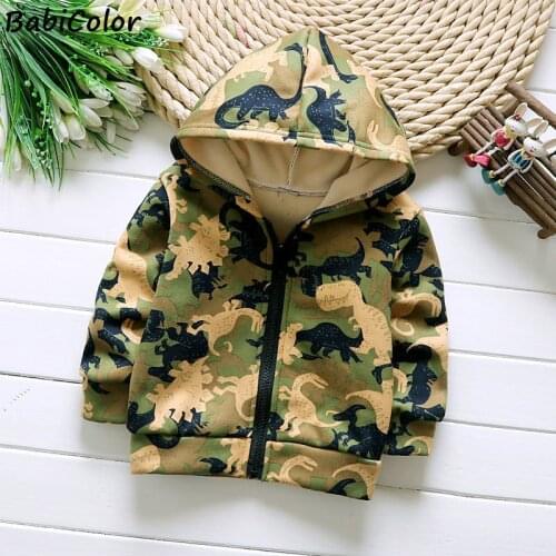 New Boys Fashion Coat Autumn winter Children Cartoon Hooded Plus velvet Jacket Toddler Casual Costume Kids Sportswear 0-6Y