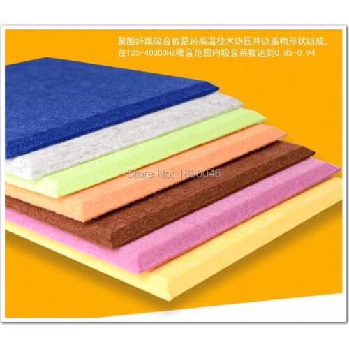 New 8pcs big size 120*60cm Polyester Material Acoustic Panels/ Polyester Material/ Soundproof Panels boards Home decorative EMS