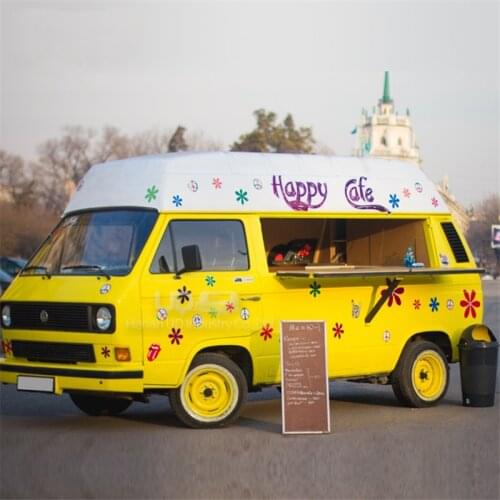 New Design Street Mobile Food Truck Catering Waffle Ice Cream Cart Food Van for Sale