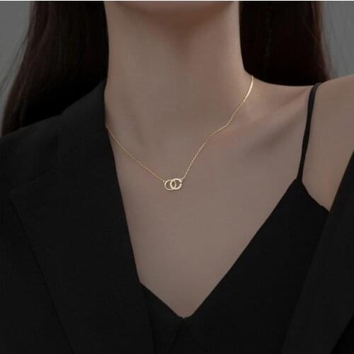 Silver Necklaces 925 Sterling Silver Pendants Necklaces with Cubic Zirconia Fashion Style