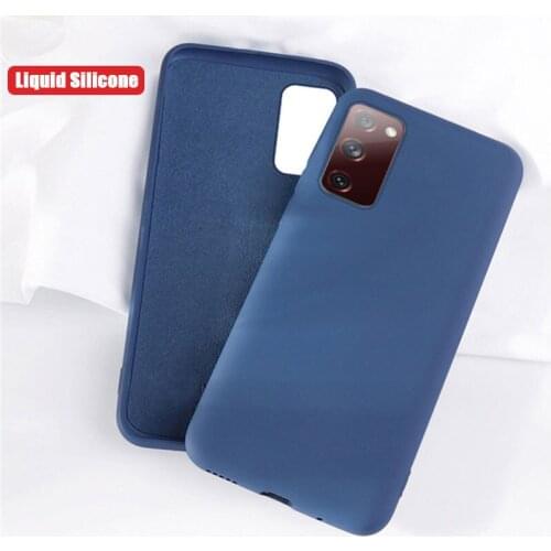 For Samsung Galaxy S20 FE 5G Case Shockproof Liquid Silicone Phone Case for Samsung Note 20 Ultra S20 Plus Soft Back Cover Capa