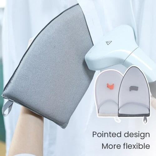 Hand-Held Mini Ironing Pad Anti Steam Ironing Glove Heat Resistant Gloves for Clothes Steamers Portabe Iron Table